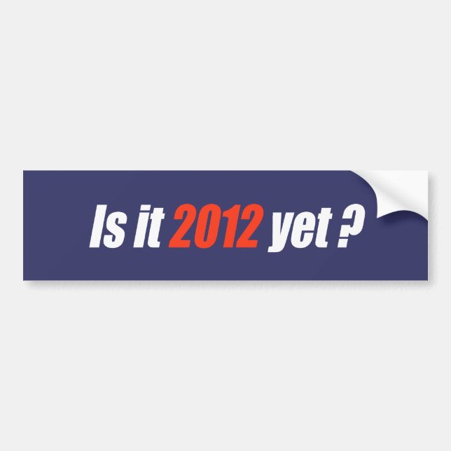 Anti-Obama-Autoaufkleber - ist es 2012 schon Autoaufkleber (Vorne)