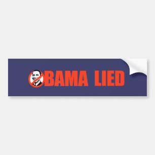 Anti-Obama-Autoaufkleber - Obama lag Autoaufkleber