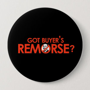 Anti-Obama-Autoaufkleber - Reue der Got Käufer Button
