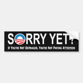 Anti-Obama-Autoaufkleber: Tut mir leid? Autoaufkleber