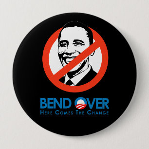 Anti-Obama - Beifall für den Wandel Button