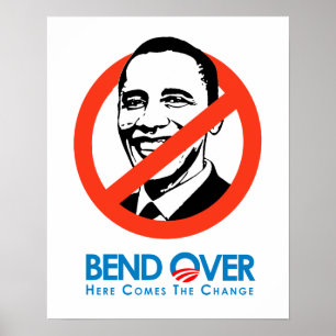 Anti-Obama - Beifall für den Wandel Poster