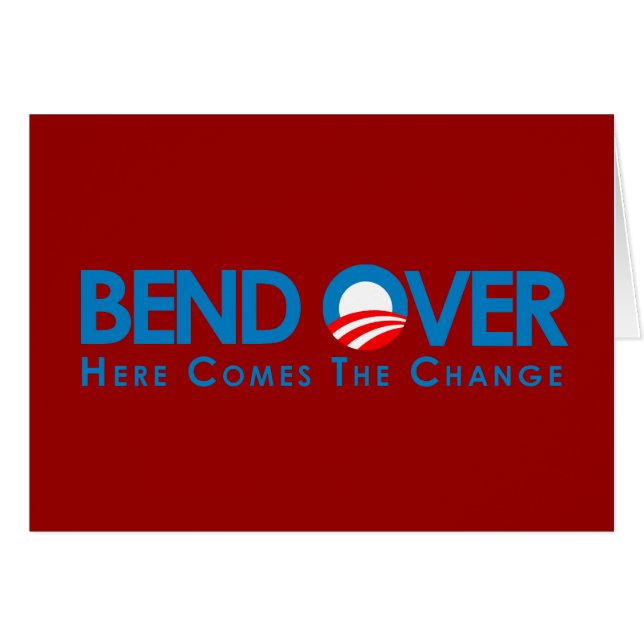Anti-Obama - Biegung vorbei für Änderung (Vorderseite (Horizontal))