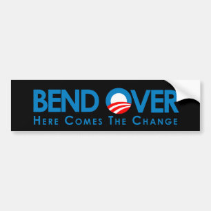 Anti-Obama - Biegung vorbei für Änderung Autoaufkleber