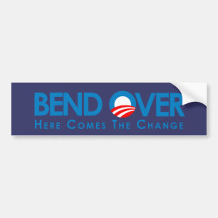 Anti-Obama - Biegung vorbei für Änderung Autoaufkleber