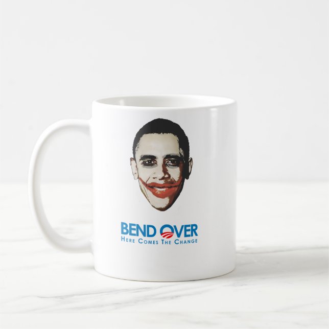 Anti-Obama - Biegung vorbei für Änderung Kaffeetasse (Links)