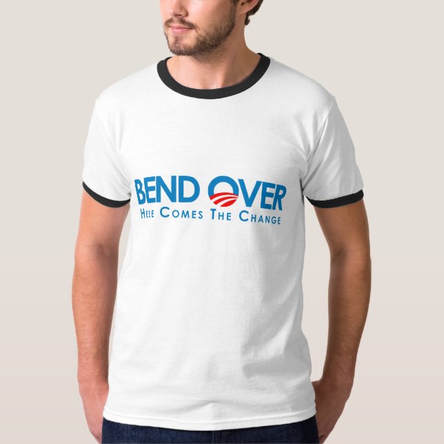 Anti-Obama - Biegung vorbei für Änderung T-Shirt (Vorderseite)