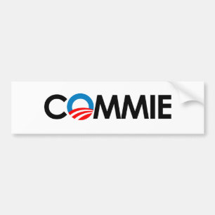 Anti-Obama - Commieschwarzes Autoaufkleber