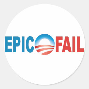 Anti-Obama-Epos versagen Aufkleber