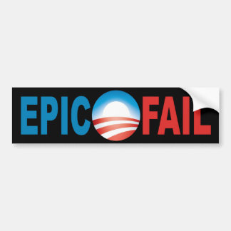 Anti-Obama-Epos versagen Autoaufkleber
