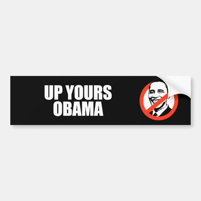 Anti-Obama - herauf Ihr Obama Autoaufkleber (Vorne)