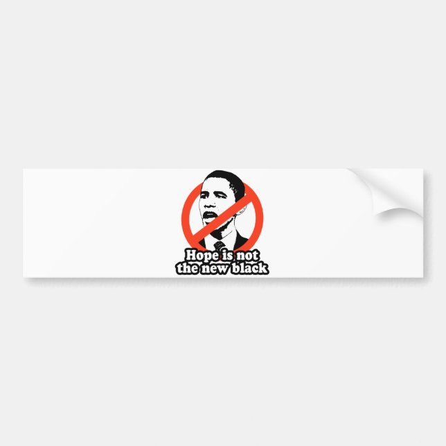 ANTI-OBAMA/HOFFNUNG IST NICHT DAS NEUE SCHWARZE AUTOAUFKLEBER (Vorne)