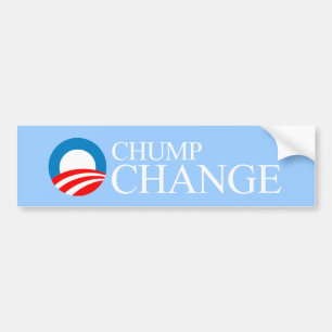 Anti-Obama - Holzklotz-Änderung Autoaufkleber