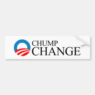Anti-Obama - Holzklotz-Änderungsschwarzes Autoaufkleber
