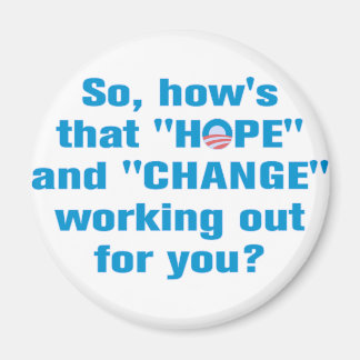 Anti Obama "Hope" und "Change" Magnet