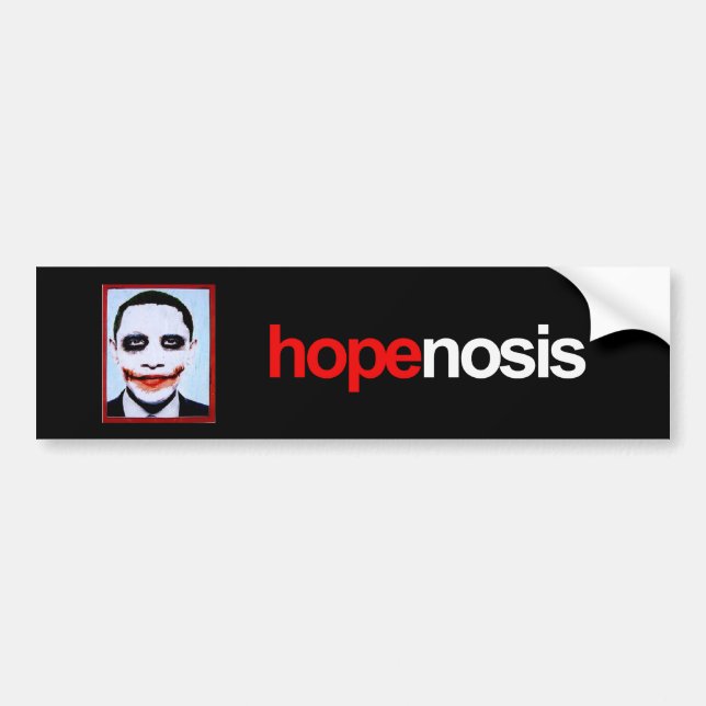 Anti-Obama - hopenosis Autoaufkleber (Vorne)