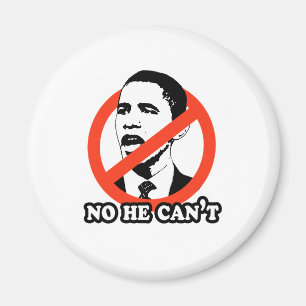 ANTI-OBAMA/KEIN KANN ER NICHT T - SHIRT MAGNET