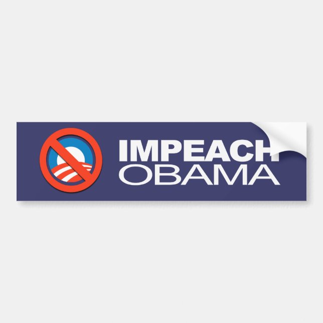 Anti-Obama - klagen Sie Obama an Autoaufkleber (Vorne)