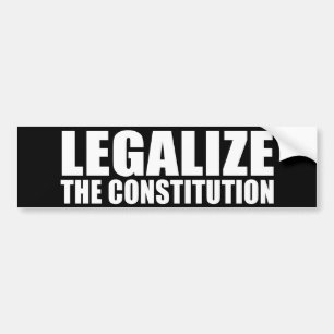 ANTI-OBAMA-, legalisieren Sie die Konstitution Autoaufkleber
