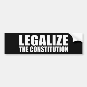 ANTI-OBAMA-, legalisieren Sie die Konstitution Autoaufkleber