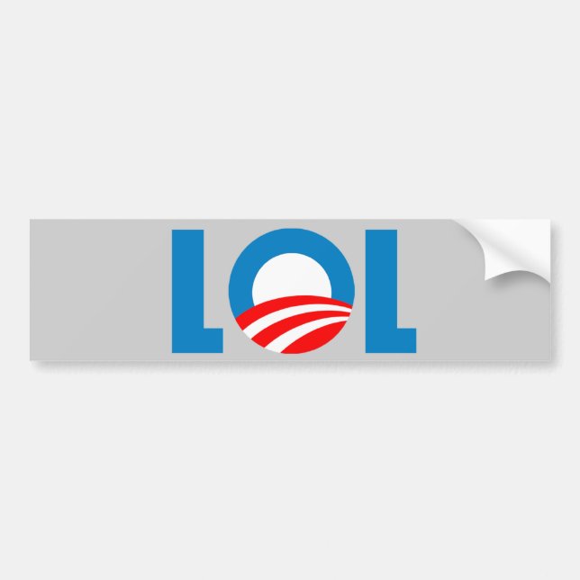 Anti-Obama - LOL Autoaufkleber (Vorne)