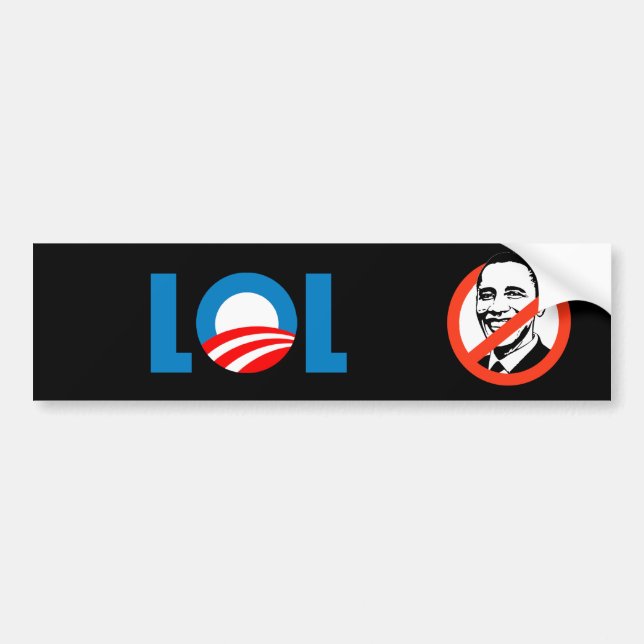 Anti-Obama - LOL Autoaufkleber (Vorne)