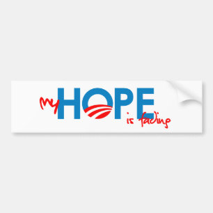 Anti-Obama - meine HOFFNUNG verblaßt Autoaufkleber