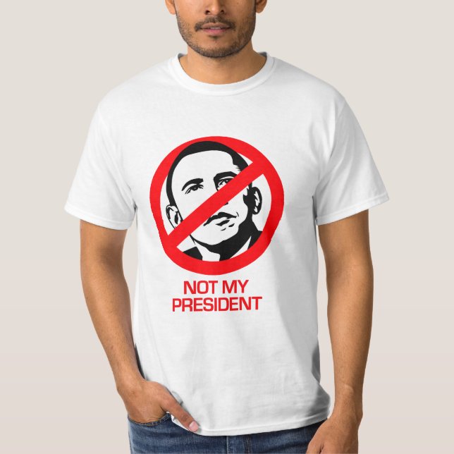 Anti-Obama - nicht mein Präsident T-Shirt (Vorderseite)