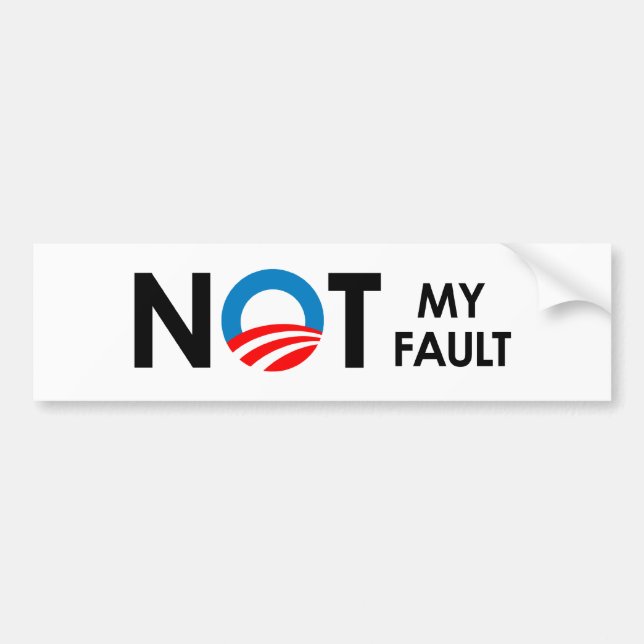 Anti-Obama - nicht mein Störungsschwarzes Autoaufkleber (Vorne)