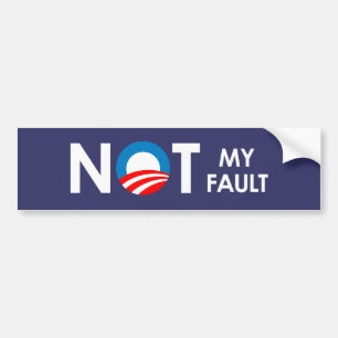 Anti-Obama - nicht mein Störungsweiß Autoaufkleber