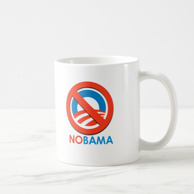ANTI-OBAMA - NOBAMA KAFFEETASSE (Rechts)