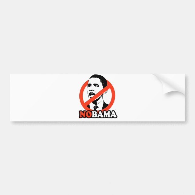 ANTI-OBAMA/NOBAMA T - SHIRT AUTOAUFKLEBER (Vorne)