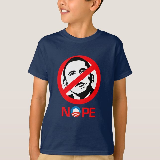 Anti-Obama - Nope T-Shirt (Vorderseite)