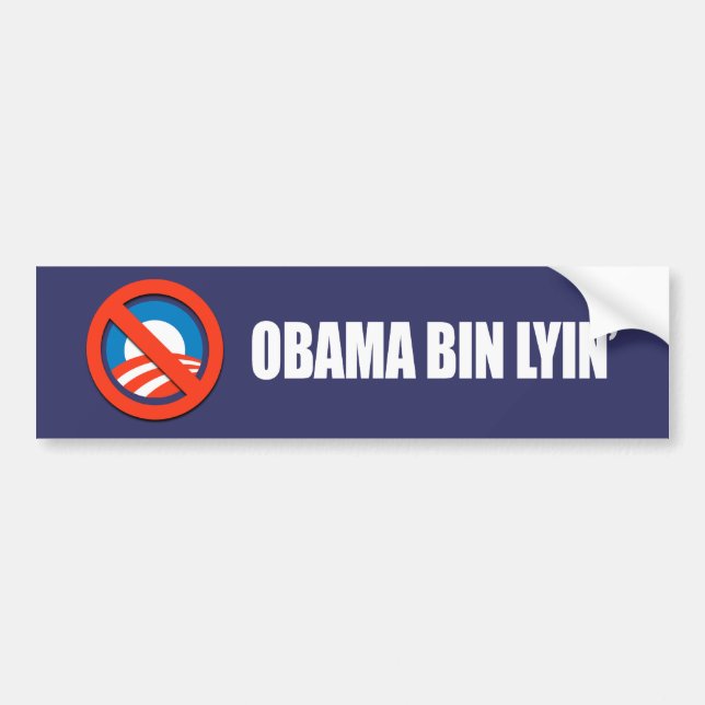Anti-Obama- - Obama-Behälter lyin Autoaufkleber (Vorne)