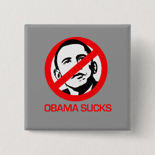 Anti-Obama - Obama ist zum Kotzen Button