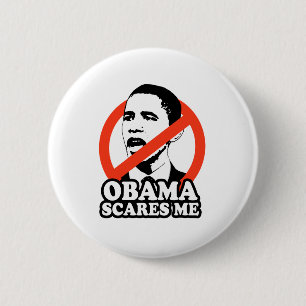 ANTI-OBAMA / OBAMA SCHWER MICH BUTTON