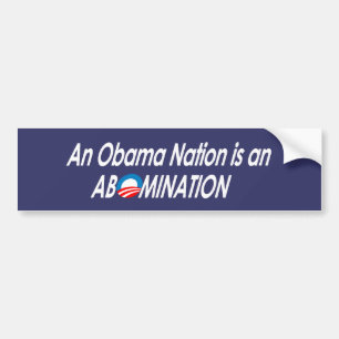 Anti-Obama - Obamanation Autoaufkleber