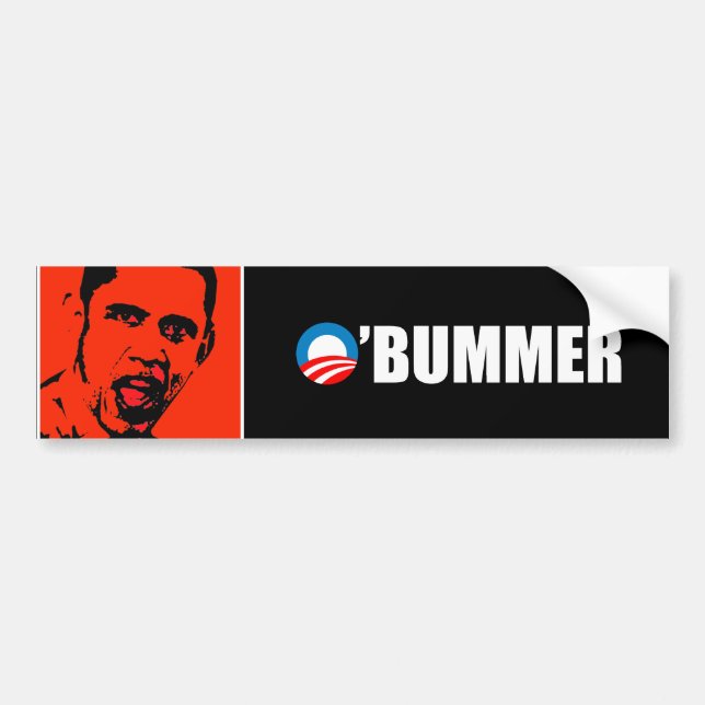 Anti-Obama - Obummer Autoaufkleber (Vorne)