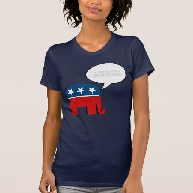 Anti-Obama - PRO-GOD PRO-GUNS ANTI-OBAMA T - Shirt (Vorderseite)