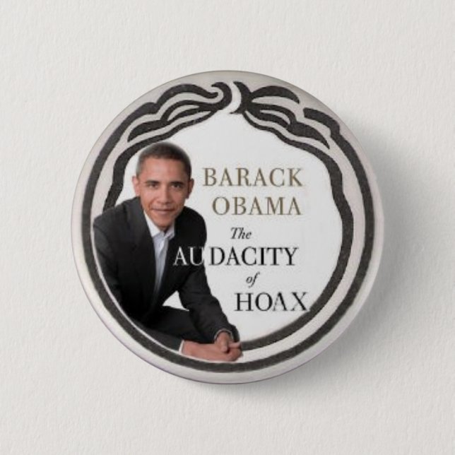 Anti-Obama-Scherz-Button Button (Vorderseite)