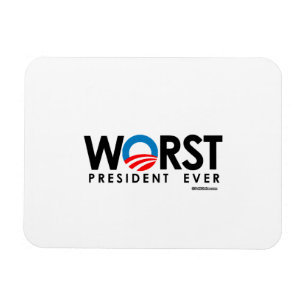 ANTI-OBAMA - SCHLECHTESTER PRÄSIDENT EVER MAGNET