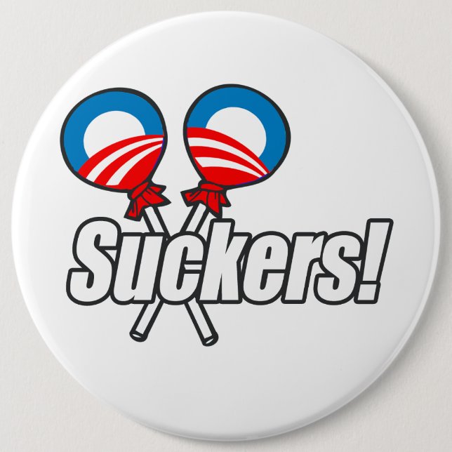 Anti-Obama - Schwindel Button (Vorderseite)
