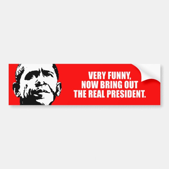 ANTI-OBAMA-, sehr lustig, bringen Sie jetzt das Autoaufkleber (Vorne)