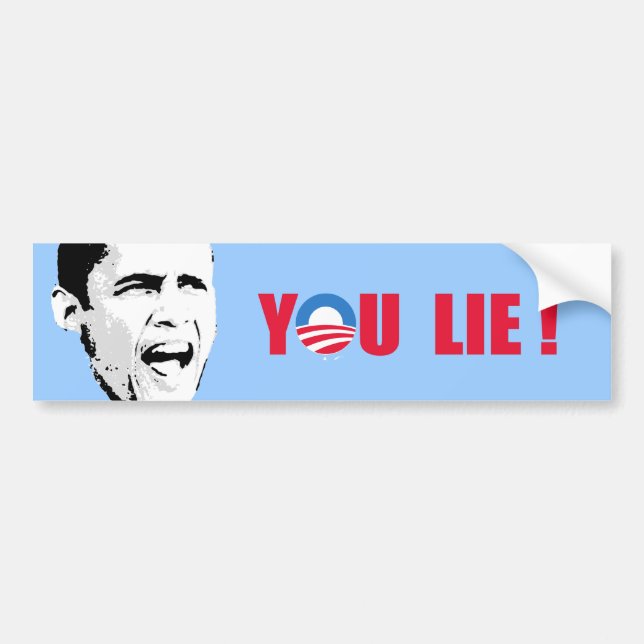 Anti-Obama - Sie Lüge Autoaufkleber (Vorne)