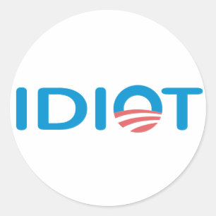 Anti-Obama-Sticker Runder Aufkleber