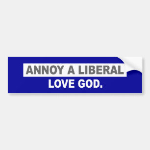 ANTI-OBAMA-, STÖREN SIE EINEN LIBERALEN. AUTOAUFKLEBER