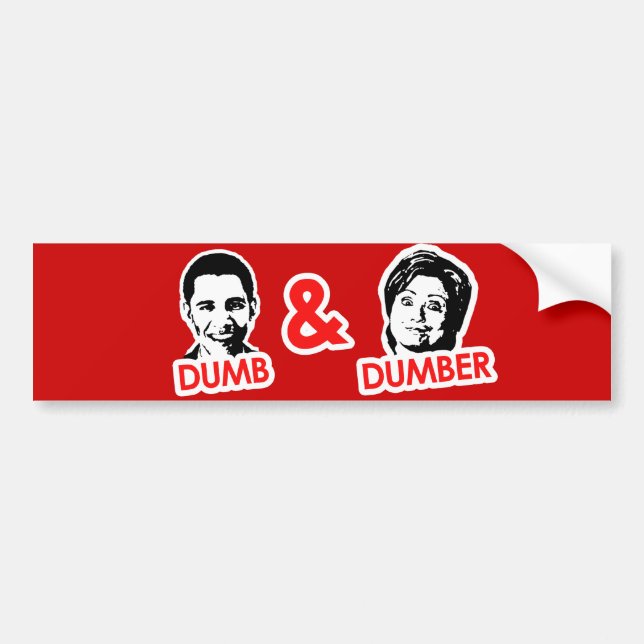 Anti-Obama - stumm und stummer Autoaufkleber (Vorne)