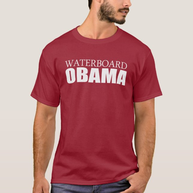 Anti-Obama - Waterboard Obama T-Shirt (Vorderseite)
