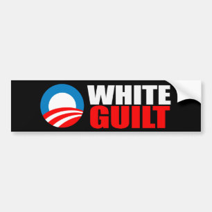 Anti-Obama - WEISSER SCHULD Autoaufkleber