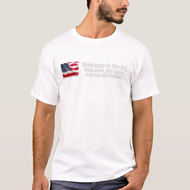 Anti-Obama - Willkommen zahlen jetzt Steuern T - T-Shirt (Vorderseite)